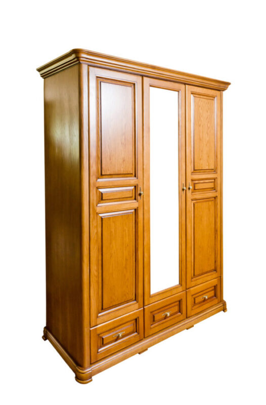 Victoria_wardrobe_3_d_2 Фото дерев'яна шафа 3-дверна Вікторія - Елеонора Стиль ELS